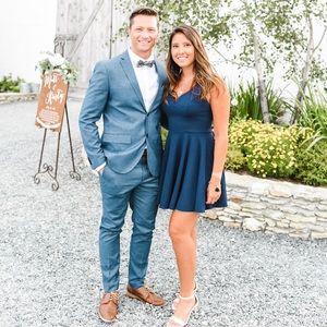 Navy Blue Semi Formal Dress